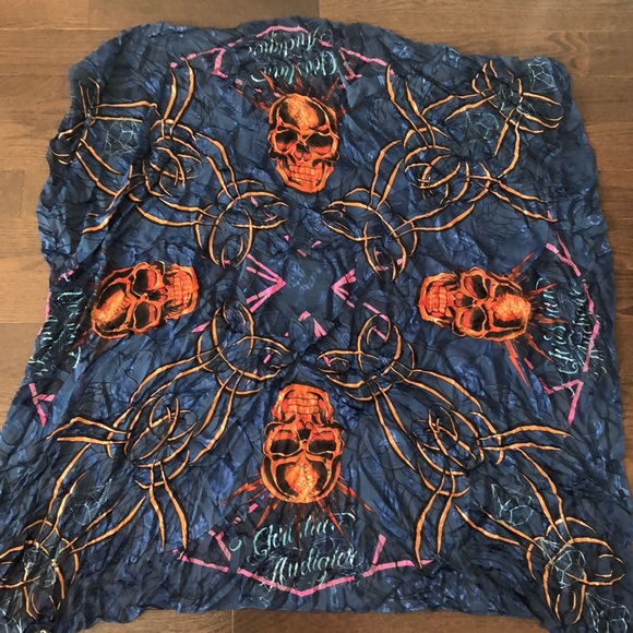 Ed Hardy Silk Scarf - Picture 2 of 4